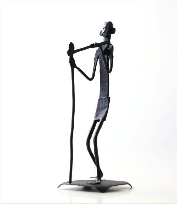 Amazon.co.jp: 鉄 ロートアイアン 人 置物 オブジェ 手作り